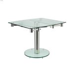 Thao Clear Glass Extendable Dining Table 3