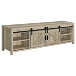 Madra 79" Rustic TV Stand with Sliding Doo-3