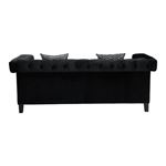 Reventlow Black Velvet Tufted Sofa 505817-3