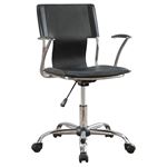 Himari Black Leatherette Adjustable Task Chair 800207Himari Black Leatherette Task Chair 800207