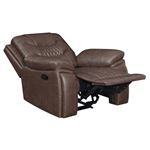 Flamenco Brown Reclining Chair Tufted Upholstery-3