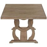 Brockway Cove Barley Brown Trestle Dining Table 110291 by Coaster Side