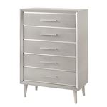 Ramon Metallic Sterling 5 Drawer Chest 222705 By Coaster