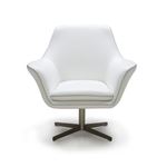 Poli - Modern Leather Swivel Lounge Chair