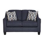 Creeal Heights Ink Blue Fabric Loveseat 80202 By Benchcraft