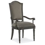 Arabella Grey Upholstered Back Dining Arm Chair - Set of 2 By Hooker Furniture