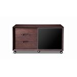 Ezra Modern Brown Oak and Grey Office Desk - 2