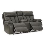 Willamen Quarry Reclining Loveseat with Console 14801 By Signature Design by Ashley