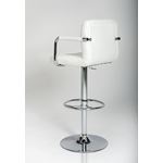T-1177- White Eco-Leather Contemporary Barstool-3