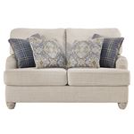 Traemore Ivory Linen Fabric Loveseat 27403 By BenchCraft