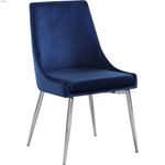 Karina Navy Upholstered Velvet Dining Chair - Ch-3