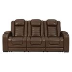 Backtrack Chocolate Leather Power Reclining Sof-3