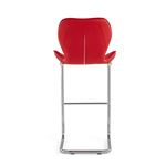 Modern Red Bar Stool D1446BS Back