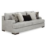 Mercado Pewter Chevron Fabric Sofa 84604 By BenchCraft