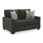 Lucina Charcoal Fabric Loveseat 59005 By Ashley Signature Design