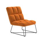 Lux Burnt Orange Armless Accent Chair 903836 By Coaster