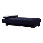 Soho Black Upholstered Convertible Sofa Bed wit-3