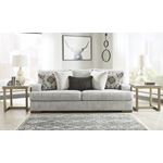 Mercado Pewter Chevron Fabric Sofa 84604-3