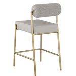 Carly Taupe Leatherette Counter Stool - Set of-3