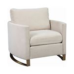 Corliss Beige Fabric Arm Chair with Arched Arms 508823 By Coaster