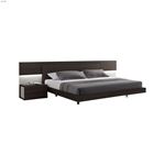 Maia Wenge and Light Grey Modern Bed by JM Furniture