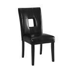 Anisa Open Back Upholstered Dining Chairs Black 103612BLK by Coaster