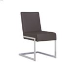 Fontana Dark Grey Eco - Leather Dining Chair by Ca