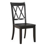 Janina Sand Thru Black X-Back Dining Side Chair 5516BKS