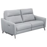 Derek Light Grey Power Reclining Sofa 602501P By Coaster