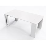 Elasto Extendable White Console Dining Table 3
