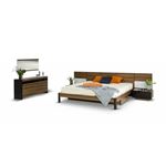 Rondo Modern Walnut Bedroom Set