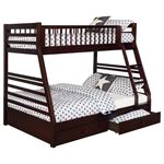 Ashton Cappuccino Twin Over Full 2-Drawer Bunk Bed 460184