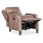 Nelson Light Mocha Leather Power Recliner with-3