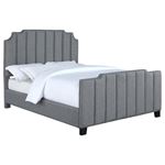 Fiona Grey Upholstered Panel Bed 306029 By Coaster