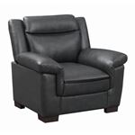 Arabella Grey Two Tone Leatherette Pillow Top Chair 506593 By Coaster