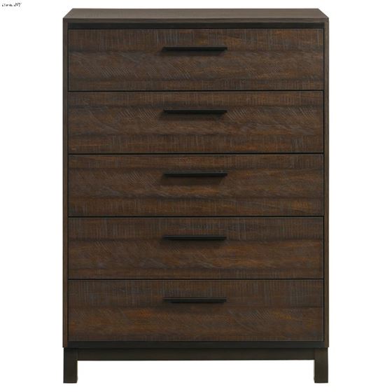 Coaster Edmonton Tobacco 5 Drawer Chest 204355 2