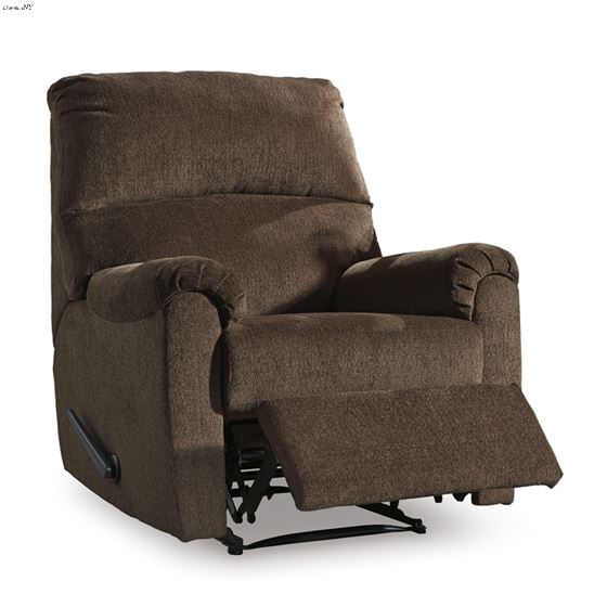 Nerviano Chocolate Fabric Recliner 10802 By Ashley Signature Design