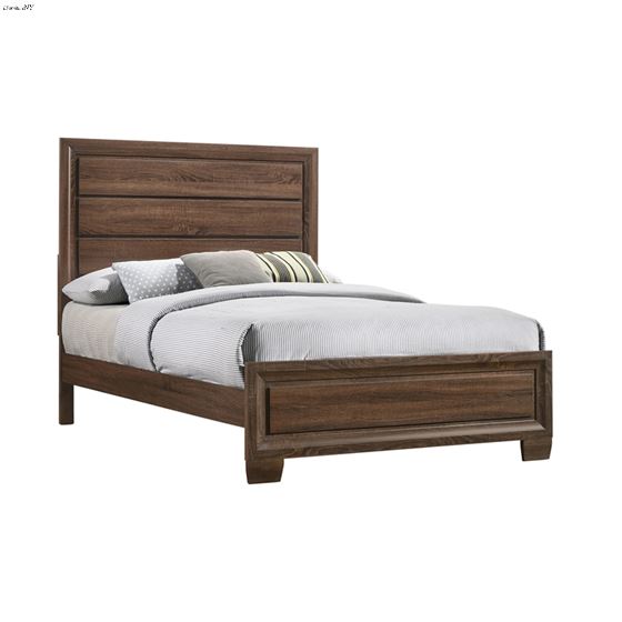 Brandon Warm Brown King Panel Bed 205321KE  By Coaster