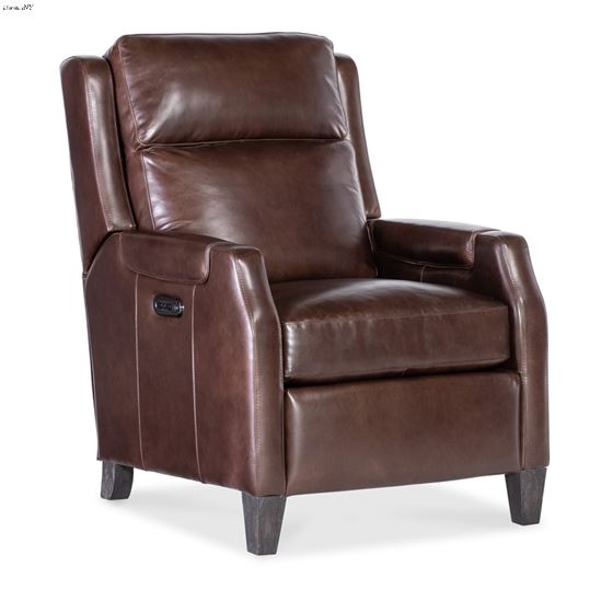 Nelson Dark Roast Leather Power Recliner with Power Headrest RC818-PH-089 By Hooker Furniture