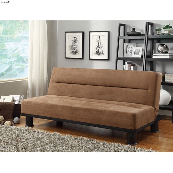 The Callie Brown Click Clack Sofa Bed 4823BR in room