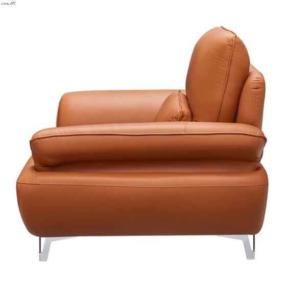 1810 Modern Orange Leather Chair Side