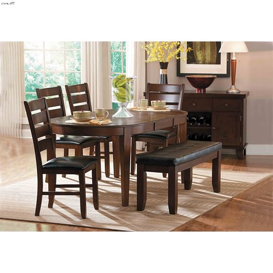 Ameillia Dark Oak Dining Side Chair 586S in set