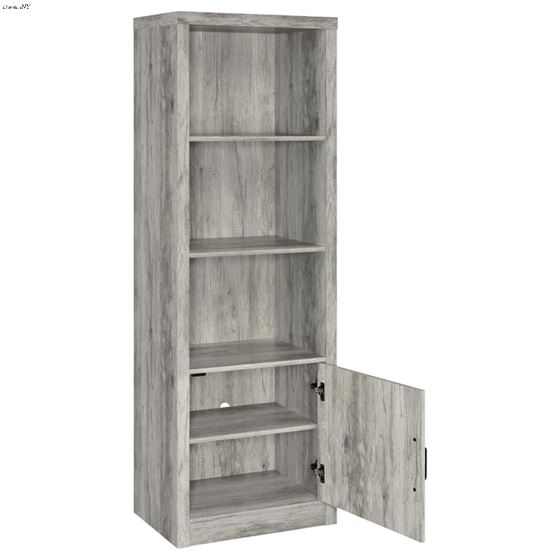 Burke Grey Driftwood 3 Shelf Media Tower 707726-3