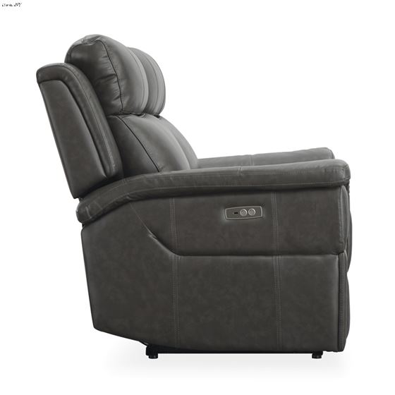 Dendron Charcoal Leather Power Reclining Lovesea-3