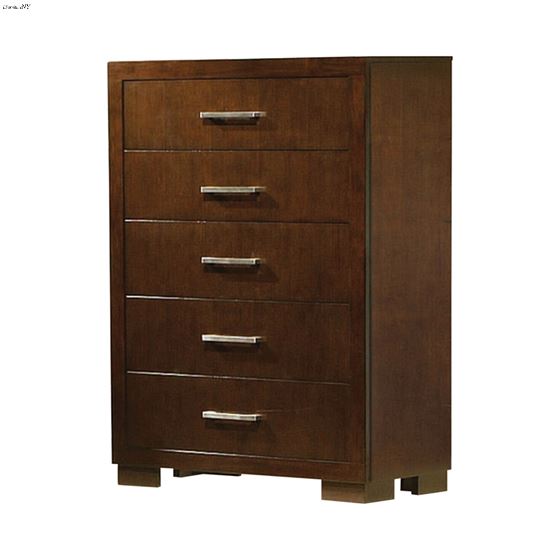 Jessica Cappuccino 5 Drawer Chest 200715 by Coaster