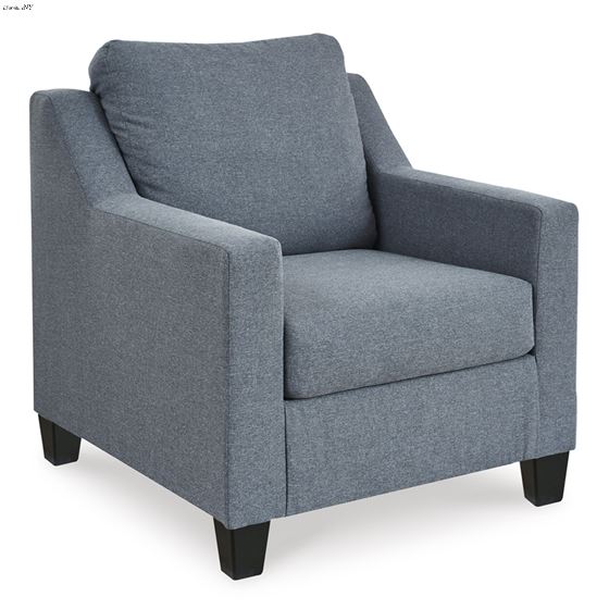 Lemly Twilight Blue Fabric Chair 36702 By BenchCraft