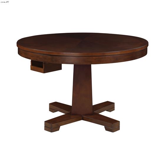 Marietta 48 inch Round Wood Game Table Tobacco 100171 by Coaster