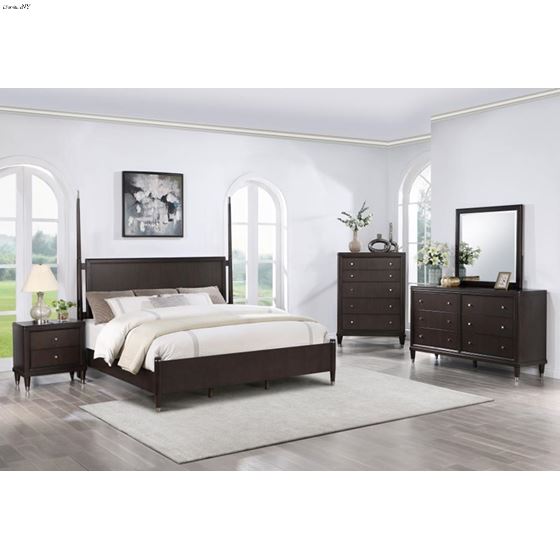 Coaster Emberlyn Brown Queen Poster Bedroom set 2