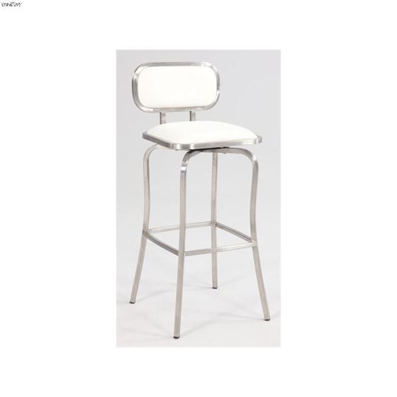 Modern Swivel Counter Stool 1192 White By Chintaly