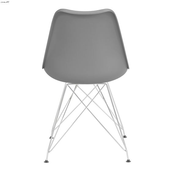 Athena Modern Retro Grey Side Chair 110262 - Set-3
